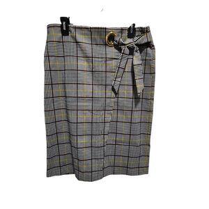 Cato Pencil Skirt Womens SZ 14 Plaid Academia Stretch Old Money Fall Corporate